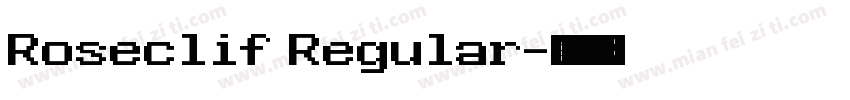 Roseclif Regular字体转换
